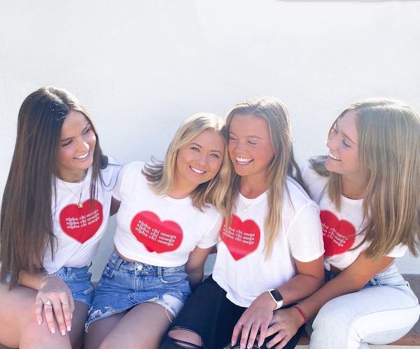 students at an event